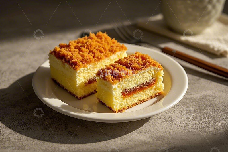 高清大图下载【趣麦麦图】肉松小蛋糕甜品美食1