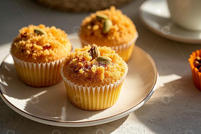 高清大图下载【趣麦麦图】肉松小蛋糕甜品美食2