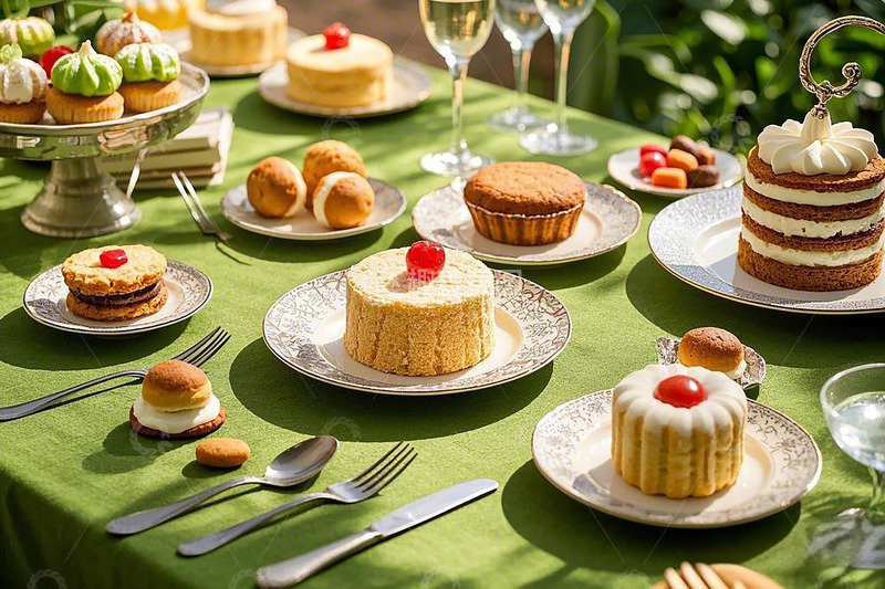 高清大图下载【趣麦麦图】甜品台小蛋糕节日装饰2