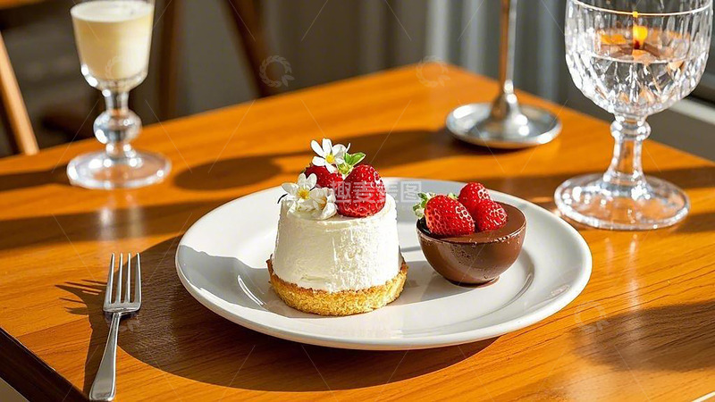 高清大图下载【趣麦麦图】草莓小蛋糕甜品
