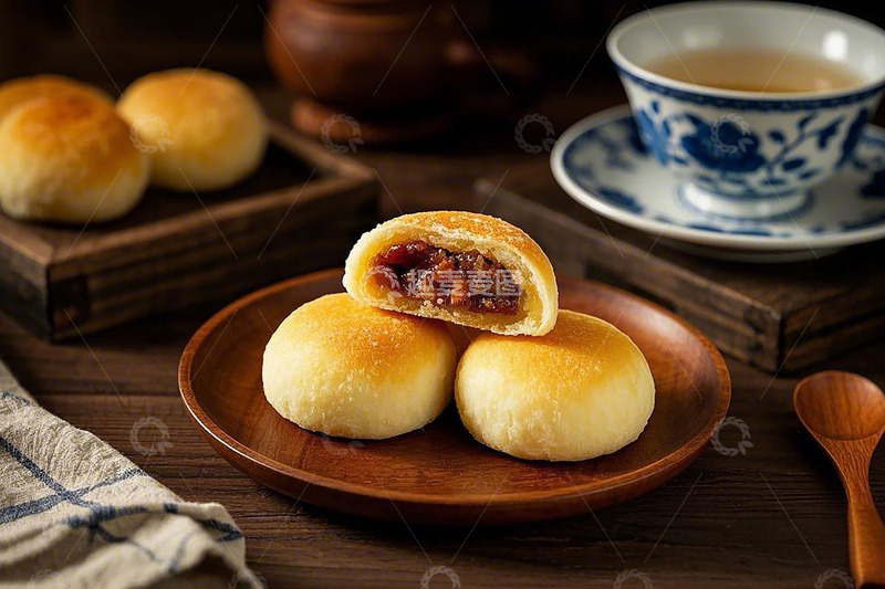 高清大图下载【趣麦麦图】糕点甜品夹心酥