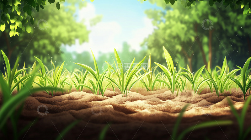 高清大图下载【趣麦麦图】生机勃勃的小草