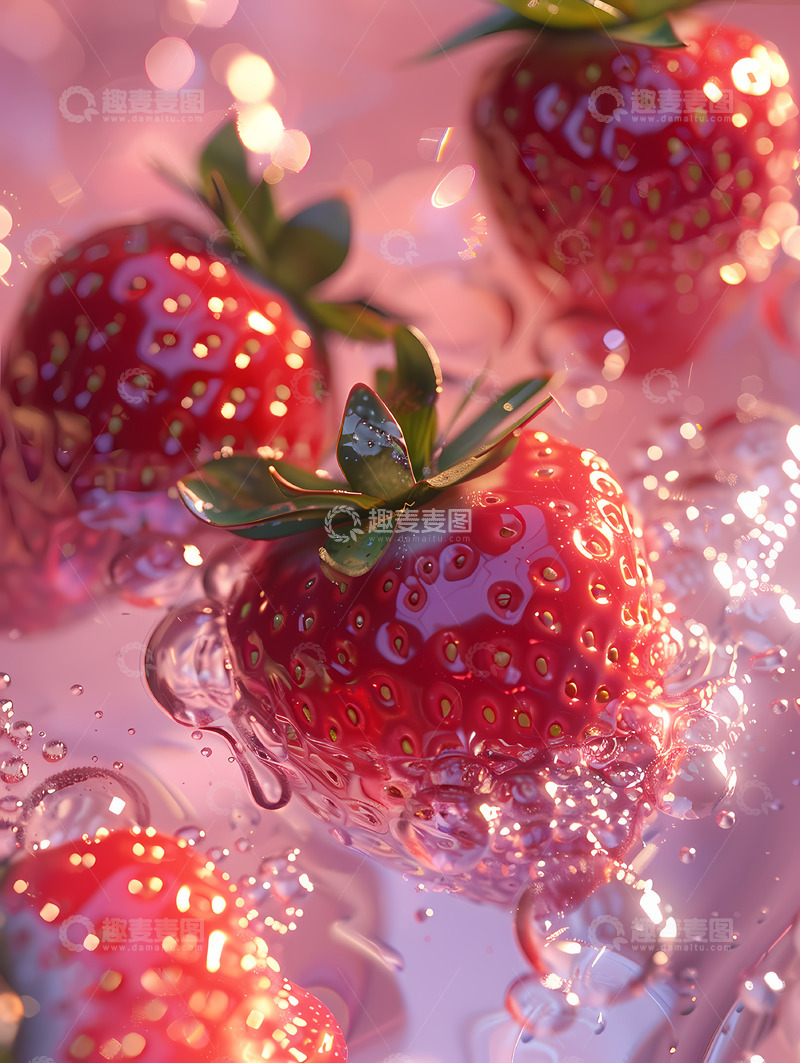 高清大图下载【趣麦麦图】水果--草莓