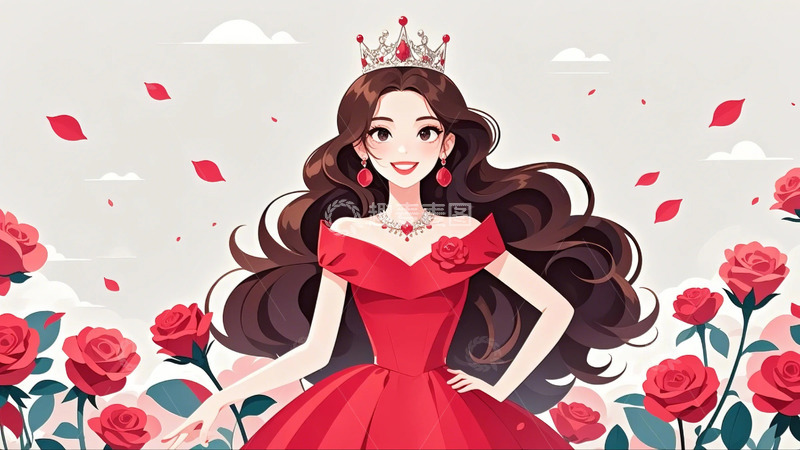 高清大图下载【趣麦麦图】妇女节 优雅女生 21