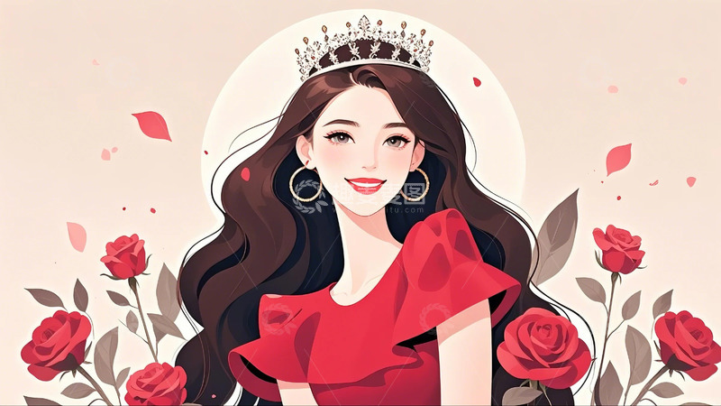 高清大图下载【趣麦麦图】 妇女节 优雅女生 2