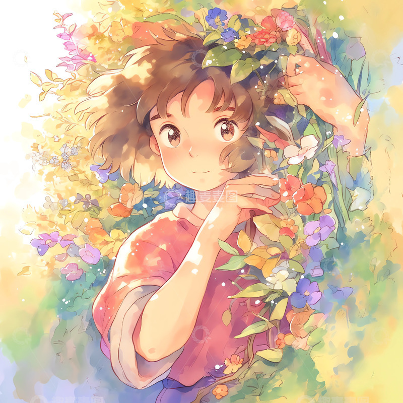 高清大图下载【趣麦麦图】女神节女神鲜花