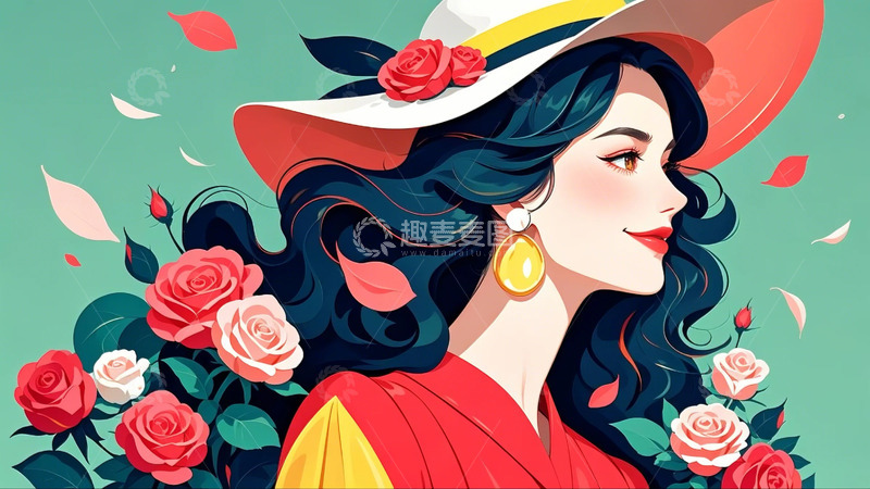 高清大图下载【趣麦麦图】妇女节 优雅女生 19