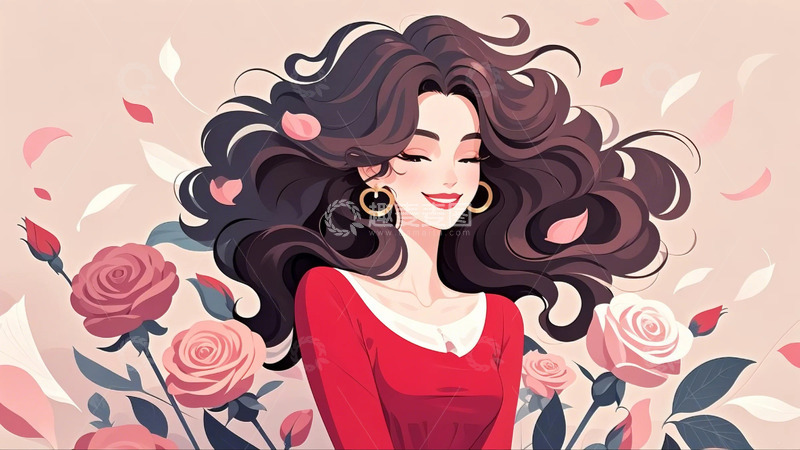 高清大图下载【趣麦麦图】 妇女节 优雅女生 4