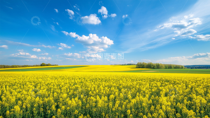高清大图下载【趣麦麦图】春天 油菜花田 自然风景 摄影