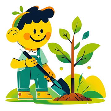 植树节素材设计8