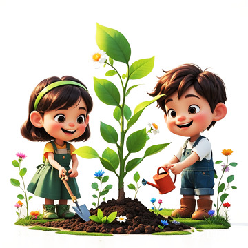 植树节素材设计2