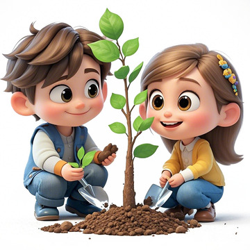 植树节素材设计9