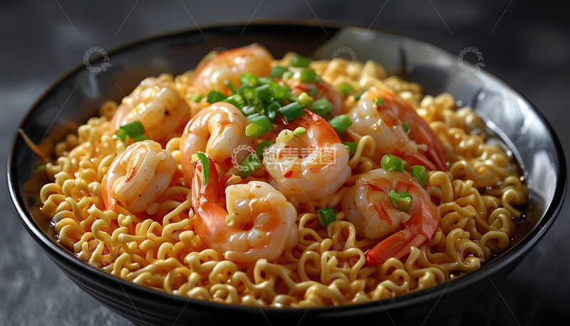 高清大图下载【趣麦麦图】美食海鲜方便面摄影图