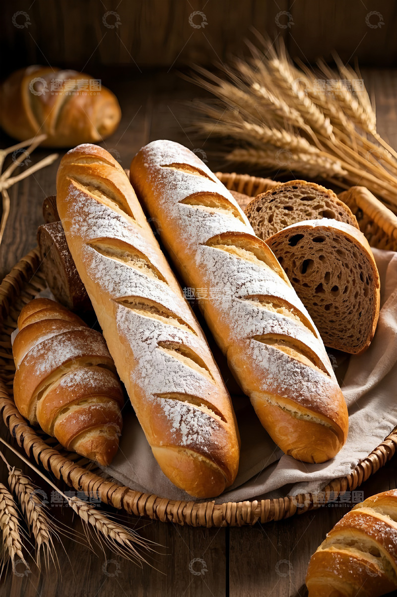 高清大图下载【趣麦麦图】法棍西式面点美食摄影