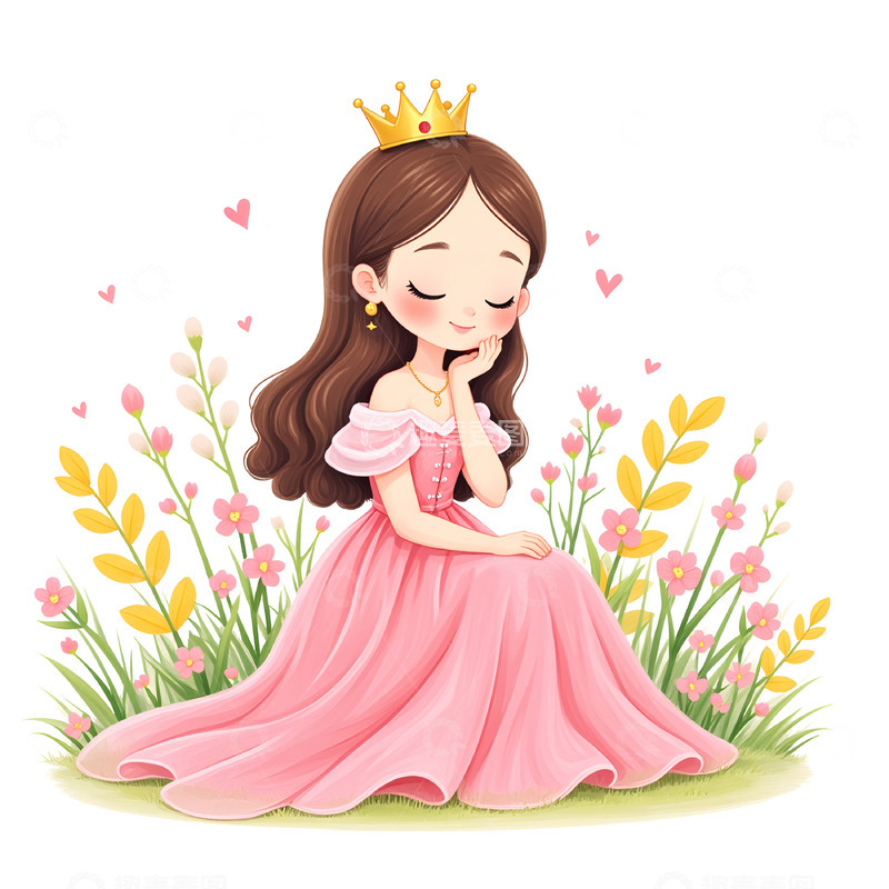 高清大图下载【趣麦麦图】卡通女神节妇女节插画素材