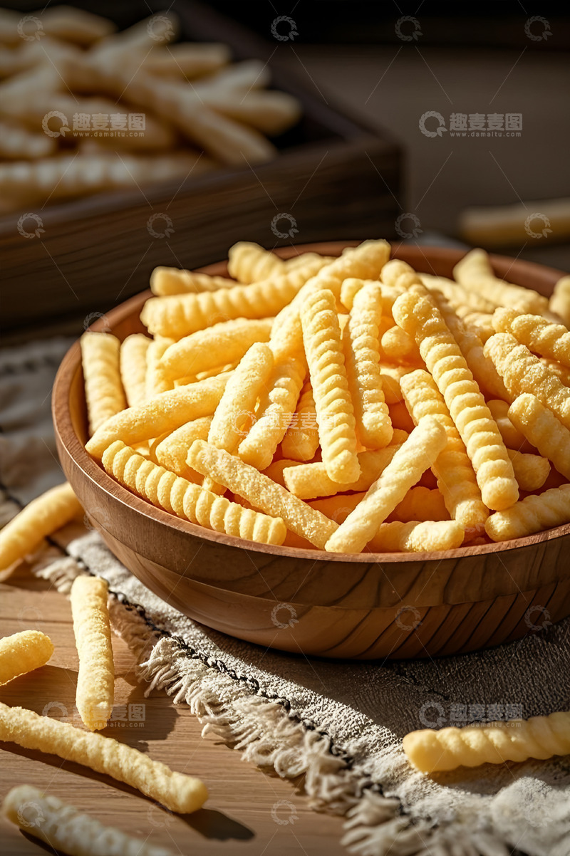 高清大图下载【趣麦麦图】零食摄影美味虾条摄影图1