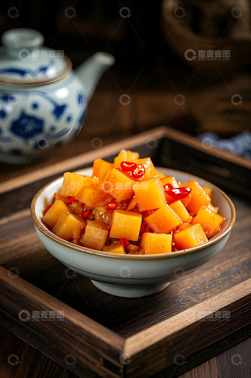 高清大图下载【趣麦麦图】脆萝卜丁咸菜摄影图1