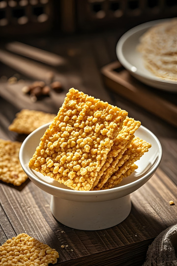 美味零食锅巴摄影图1