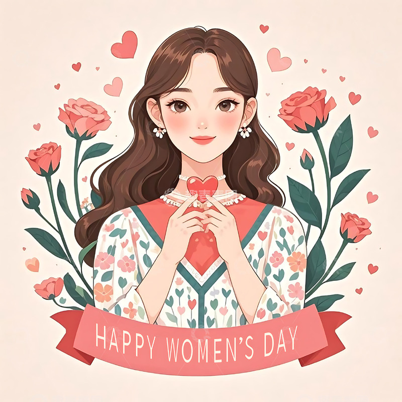 高清大图下载【趣麦麦图】妇女节手绘卡通人物元素50