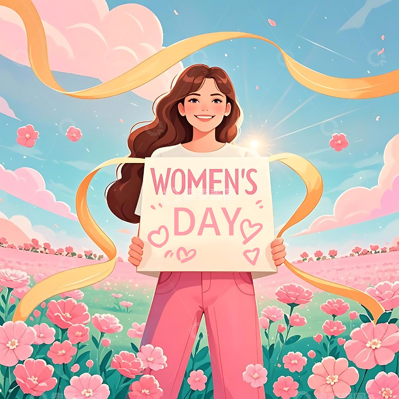 高清大图下载【趣麦麦图】妇女节手绘卡通人物元素28
