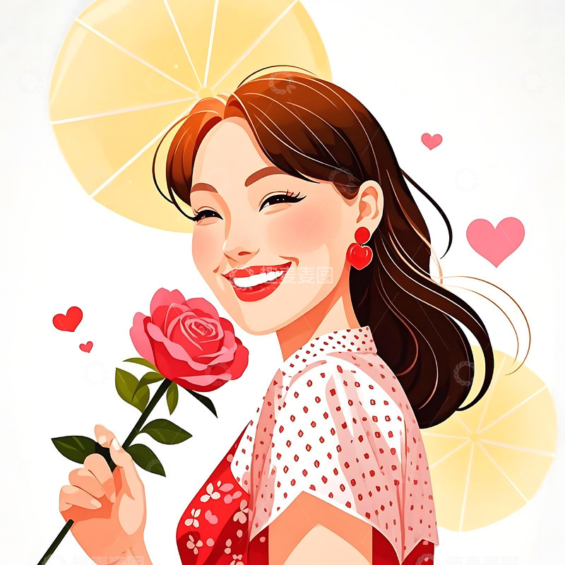 高清大图下载【趣麦麦图】妇女节手绘卡通人物元素52