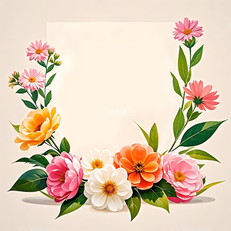 高清大图下载【趣麦麦图】妇女节装饰花朵设计元素