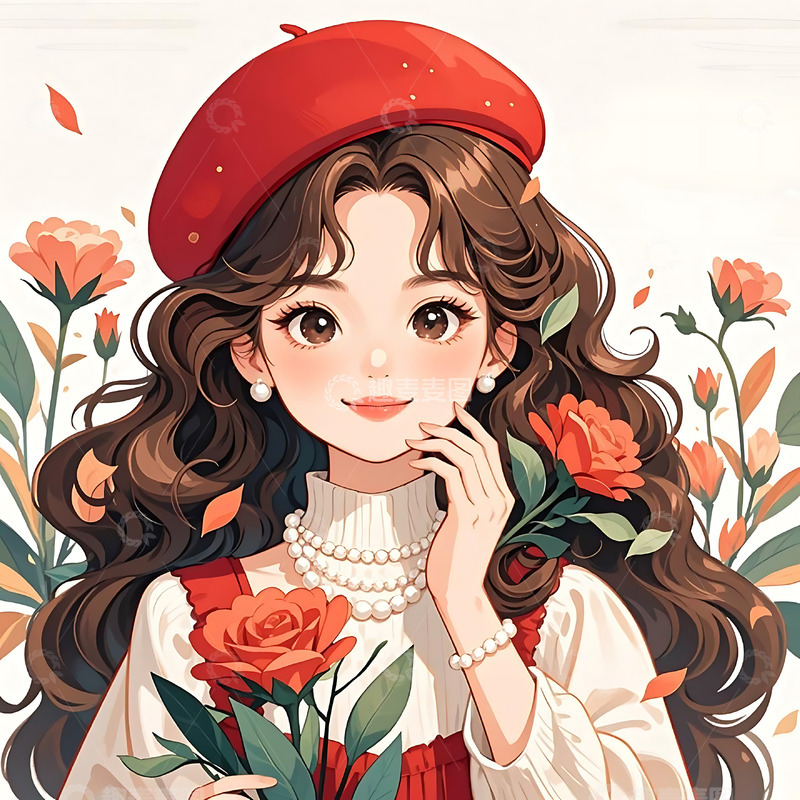 高清大图下载【趣麦麦图】妇女节手绘卡通人物元素61