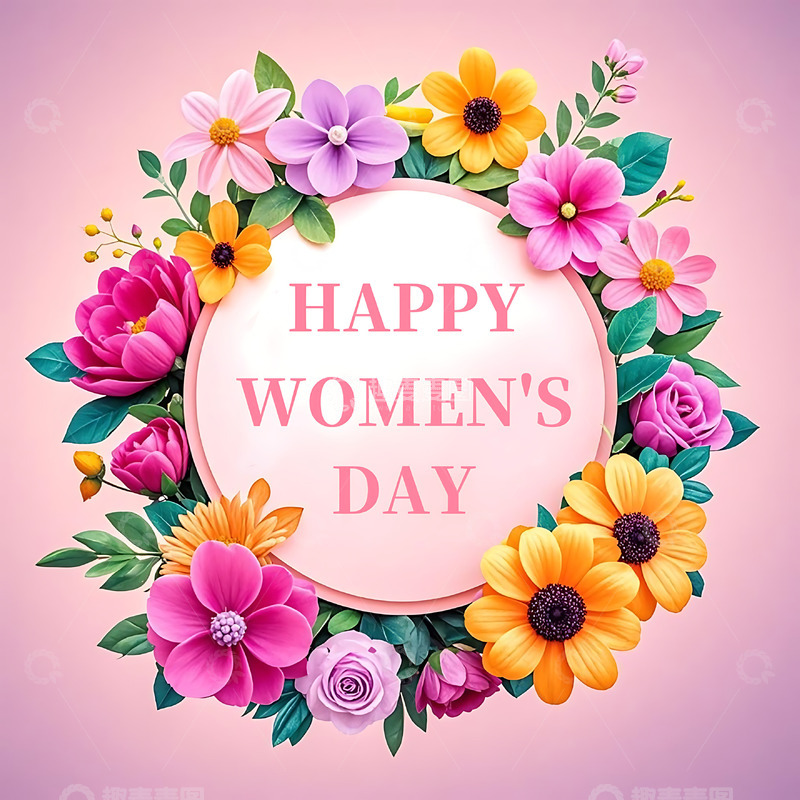 高清大图下载【趣麦麦图】妇女节字体设计元素5