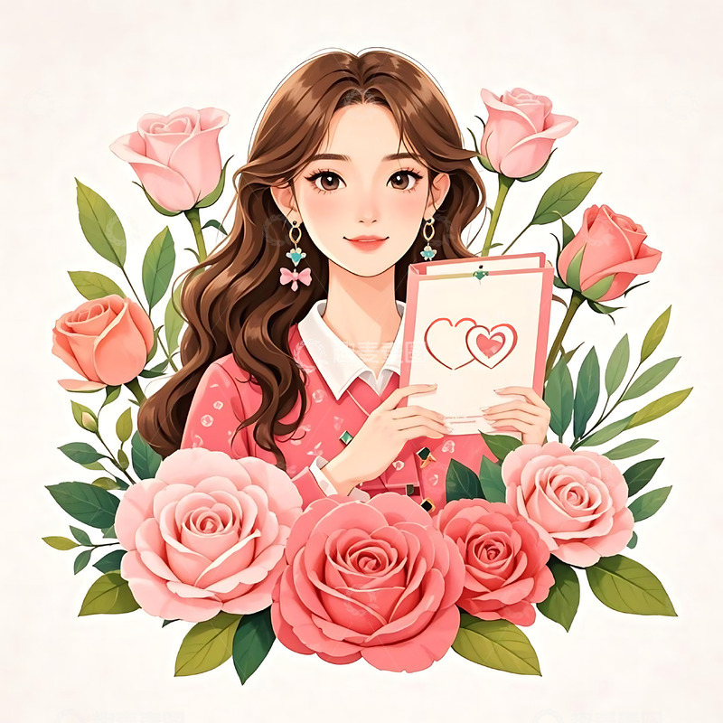 高清大图下载【趣麦麦图】妇女节手绘卡通人物元素36