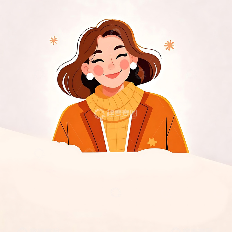 高清大图下载【趣麦麦图】妇女节手绘卡通人物元素84