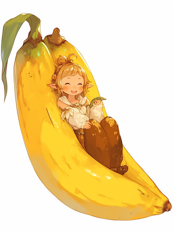 插画香蕉卡通