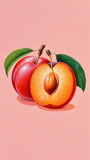 李子  水果    手绘1