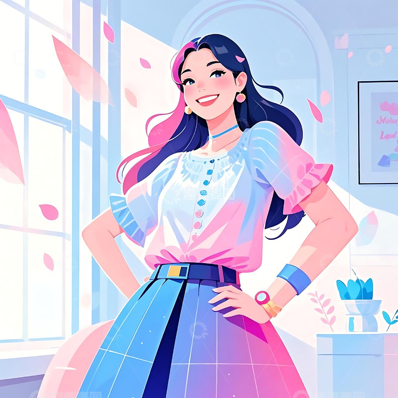 高清大图下载【趣麦麦图】妇女节手绘卡通人物元素89