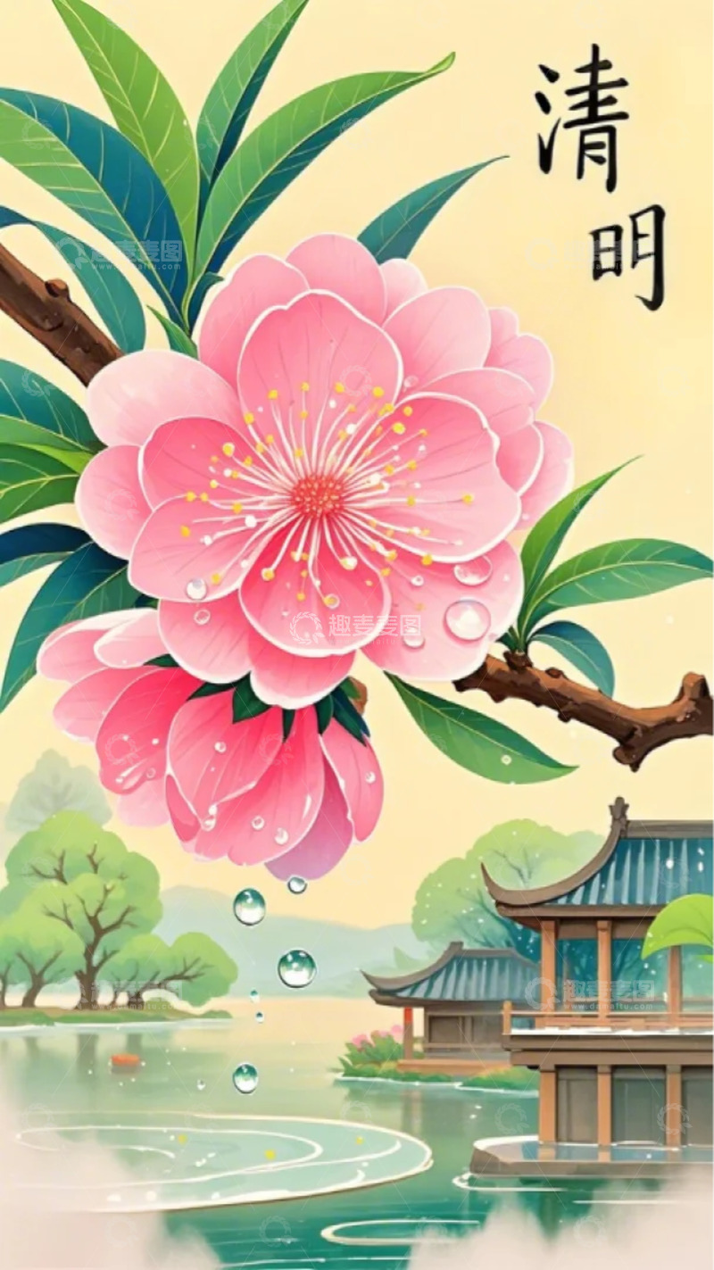 高清大图下载【趣麦麦图】清明 插画 1