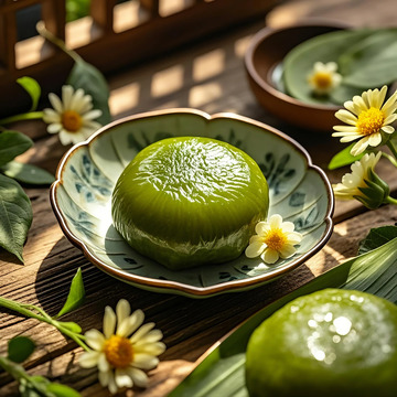 青团  艾团 清明果  绿色糕团  青艾   清明团子