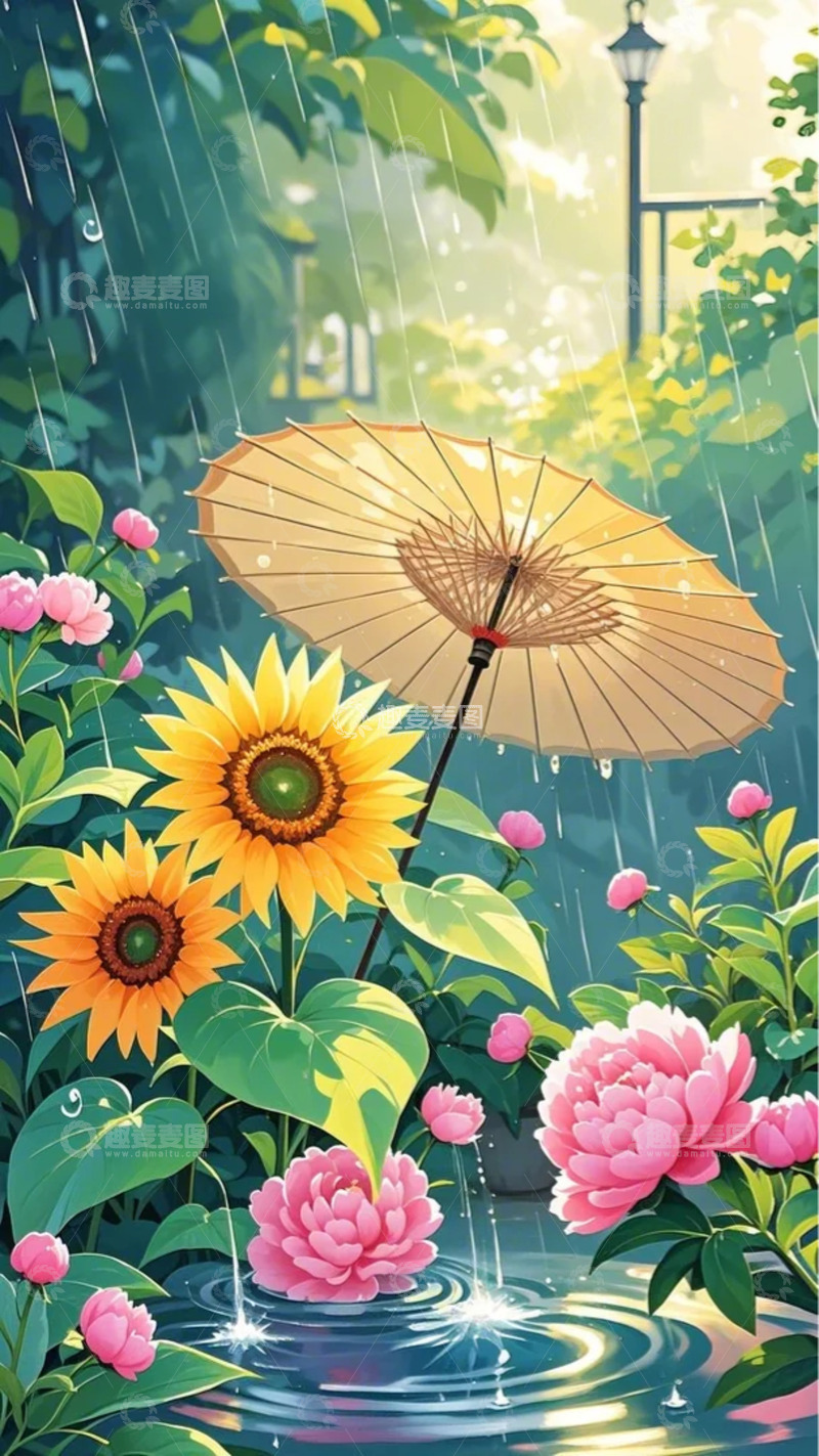 高清大图下载【趣麦麦图】谷雨 节气 插画6