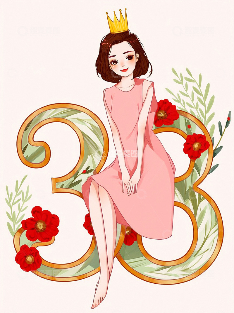 高清大图下载【趣麦麦图】女神节女性节日素材11