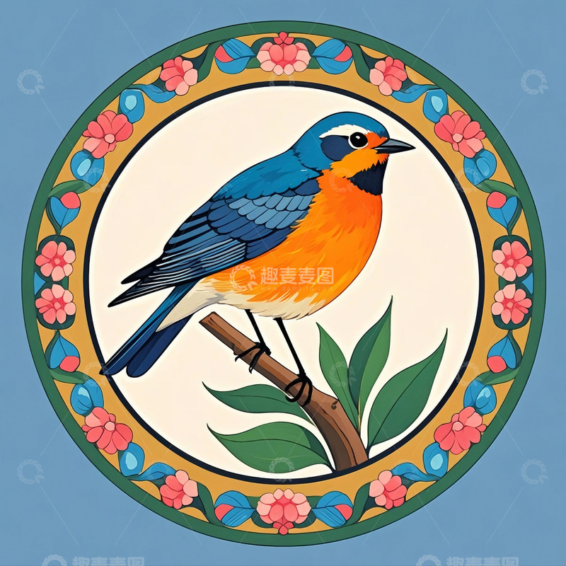 高清大图下载【趣麦麦图】鸟 动物 插画2