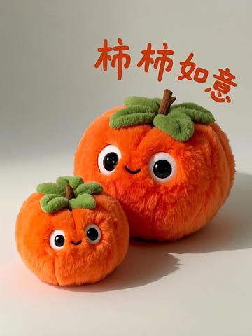 柿柿如意毛绒玩具