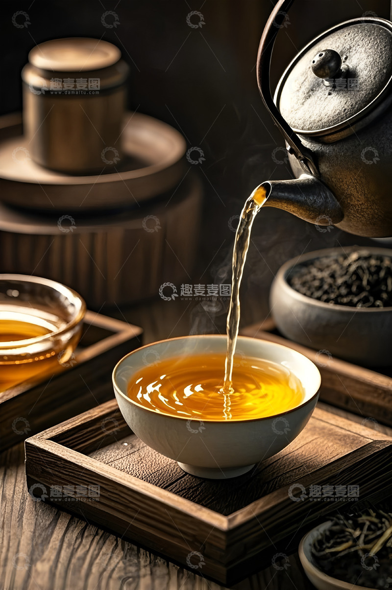 高清大图下载【趣麦麦图】倒茶茶文化摄影图