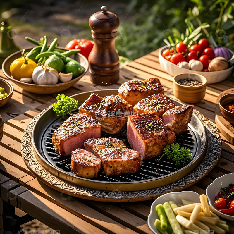 高清大图下载【趣麦麦图】超有食欲的美食摄影烤肉素材3