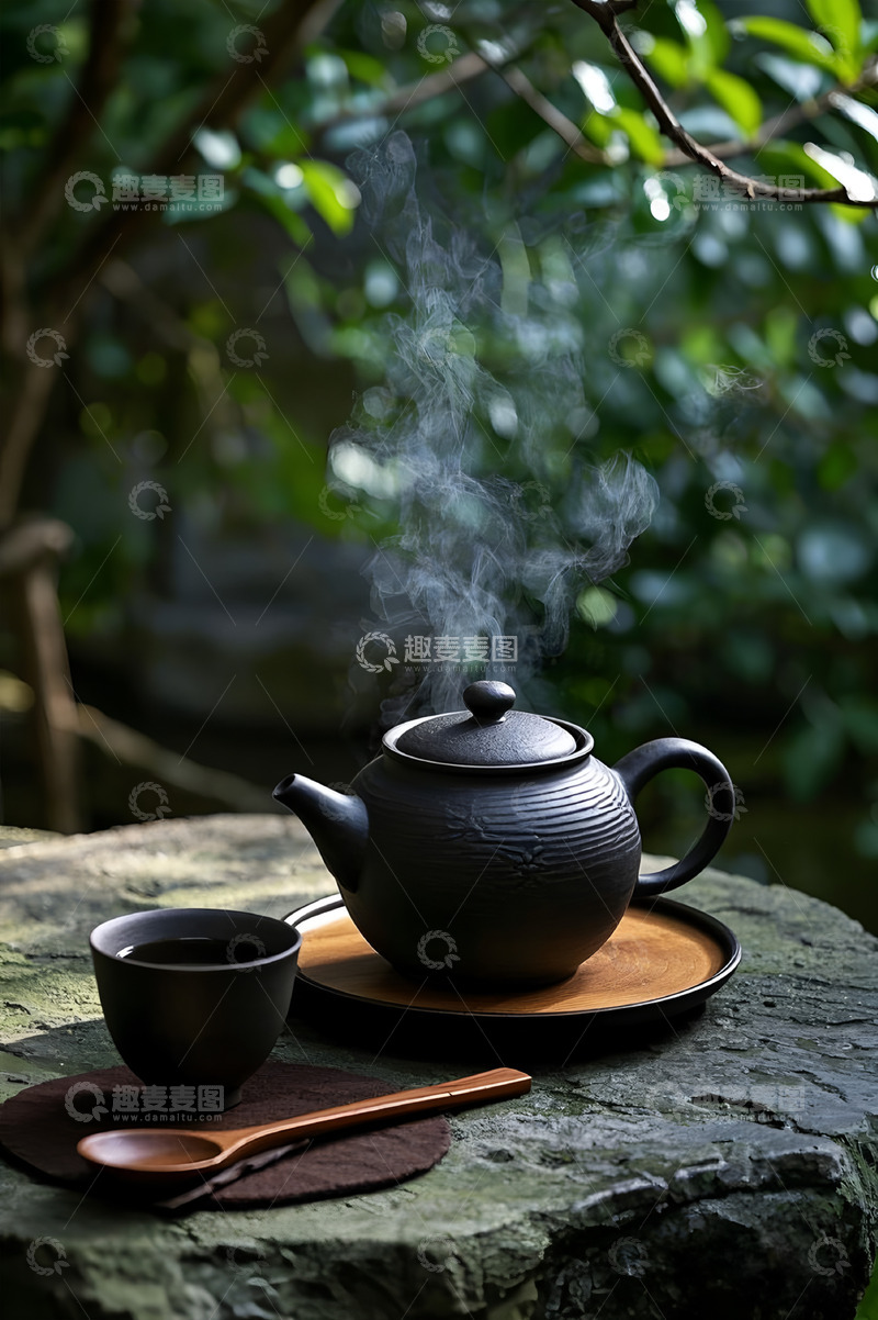 高清大图下载【趣麦麦图】茶文化海报背景摄影图