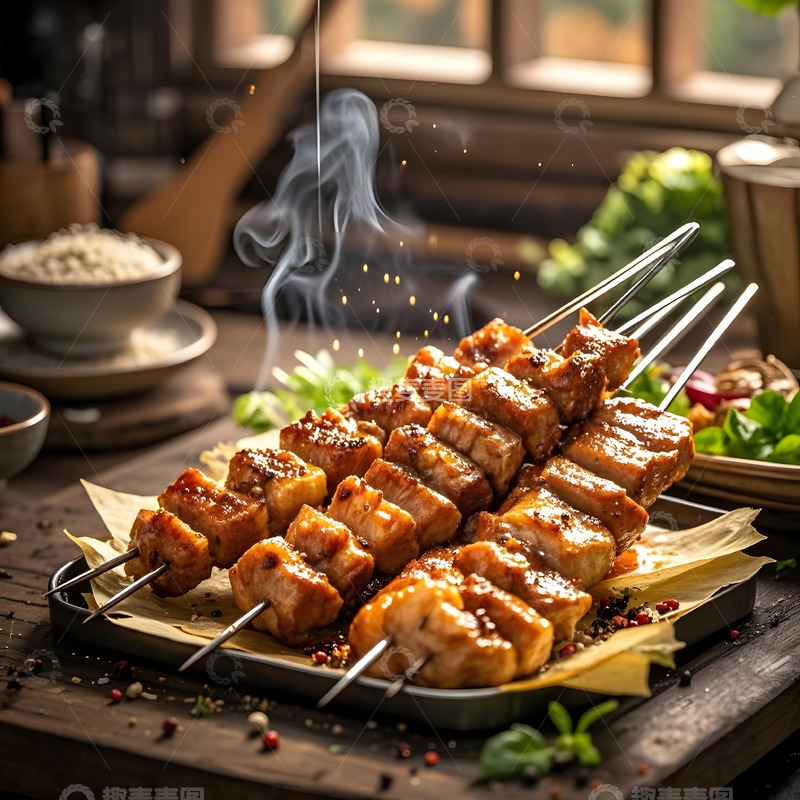 高清大图下载【趣麦麦图】超有食欲的美食摄影烤肉素材2