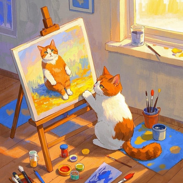 猫咪的快乐一天