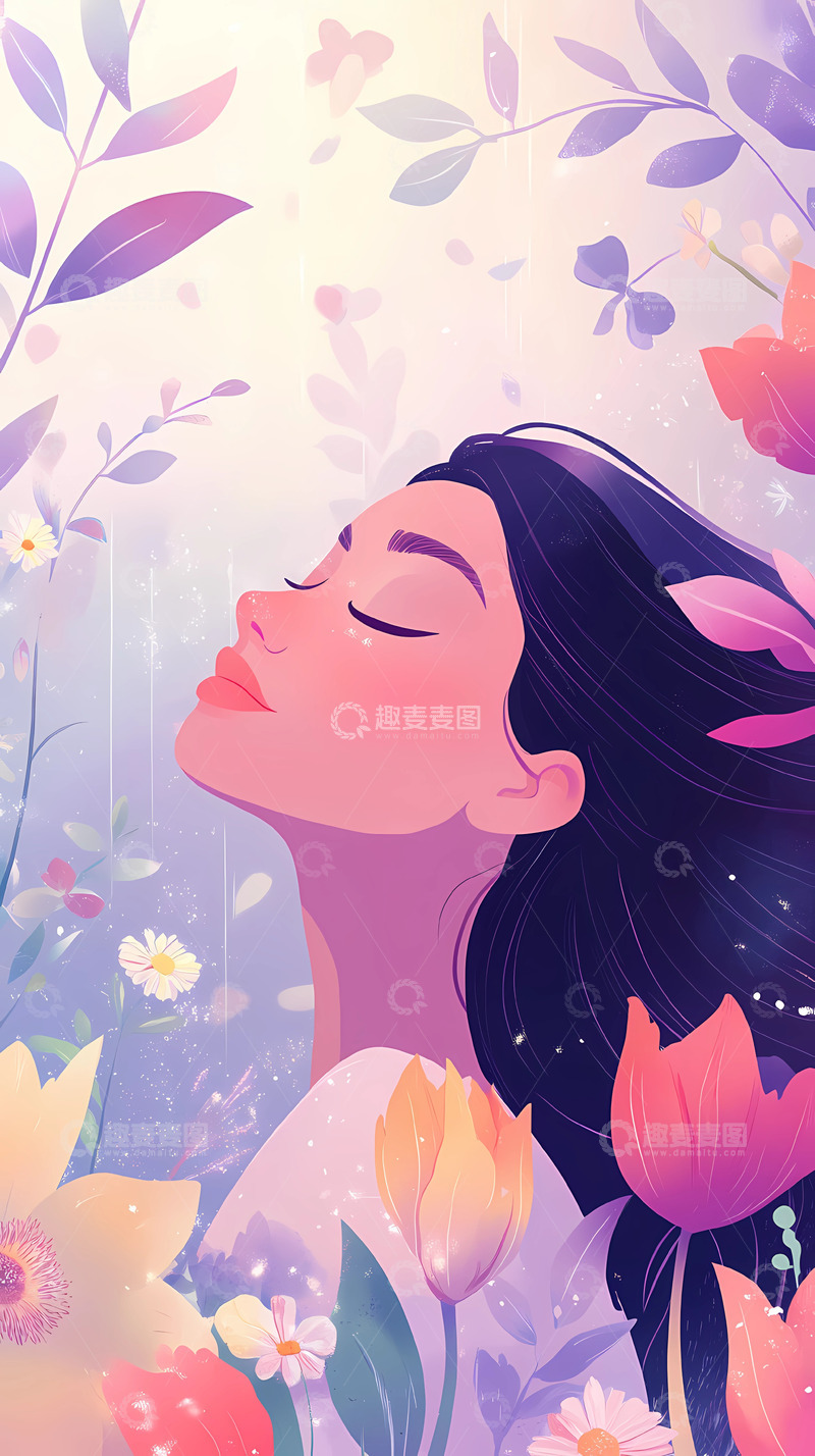 高清大图下载【趣麦麦图】三八妇女海报素材