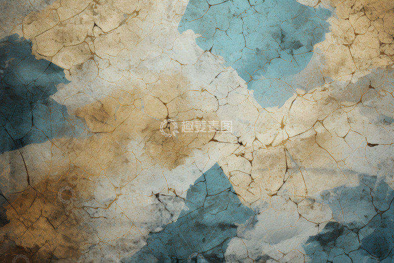 高清大图下载【趣麦麦图】裂纹旧墙面涂鸦背景