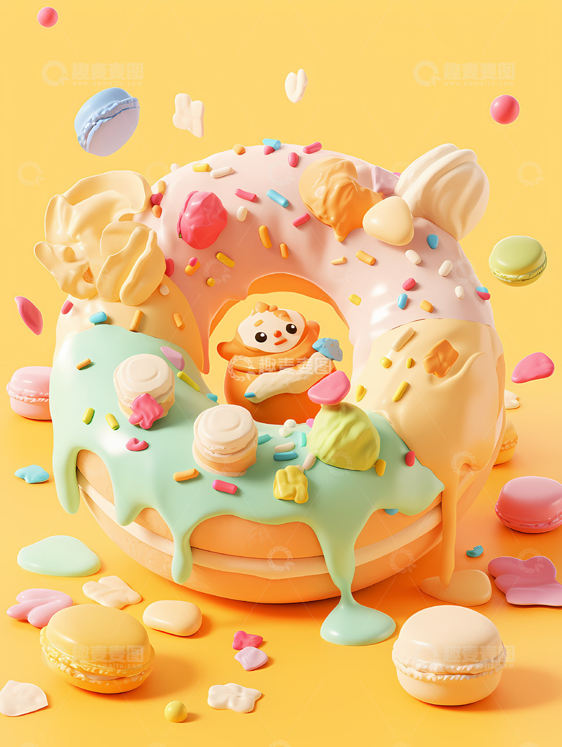 高清大图下载【趣麦麦图】缤纷甜品蛋糕7