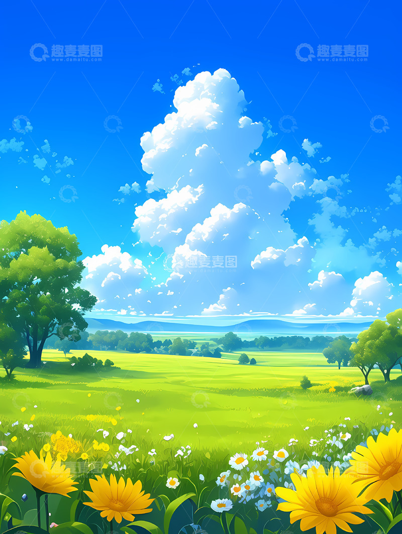 高清大图下载【趣麦麦图】蓝天白云唯美背景