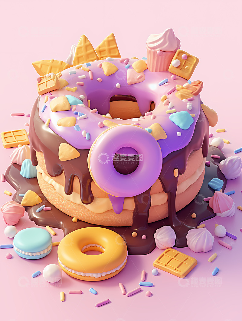 高清大图下载【趣麦麦图】缤纷甜品蛋糕35