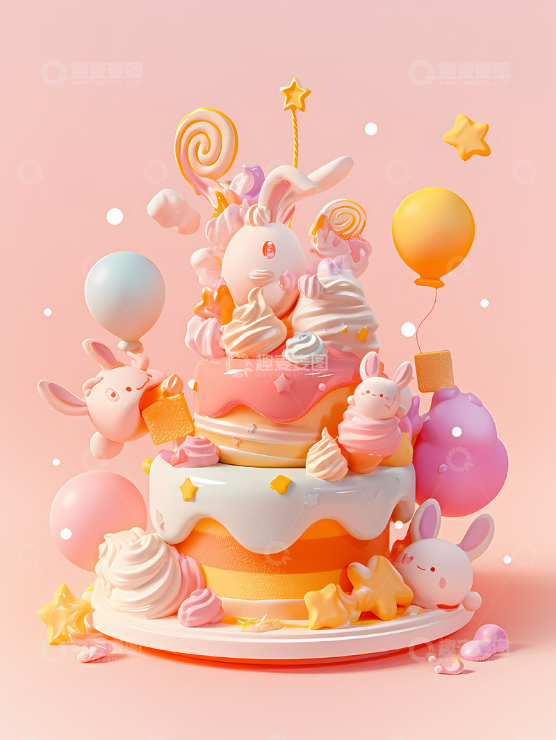 高清大图下载【趣麦麦图】缤纷甜品蛋糕9